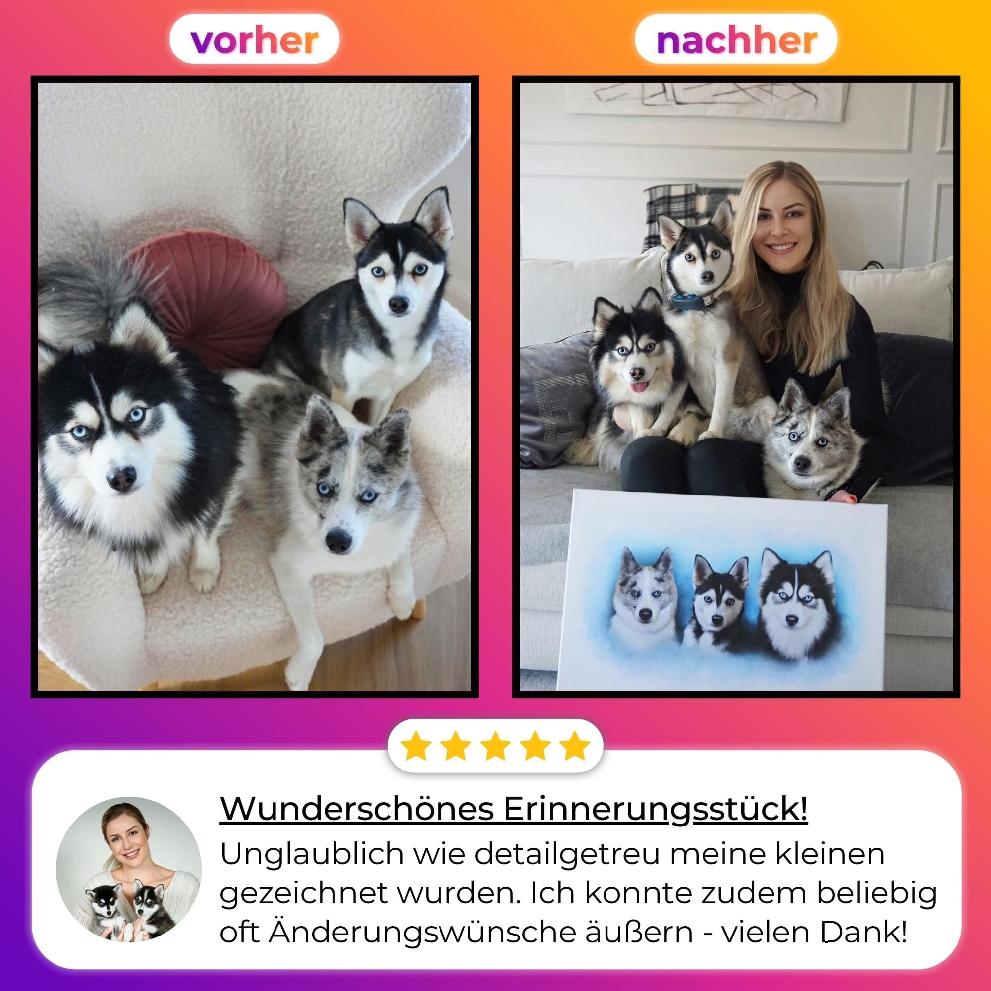 Wasserfarben Portrait