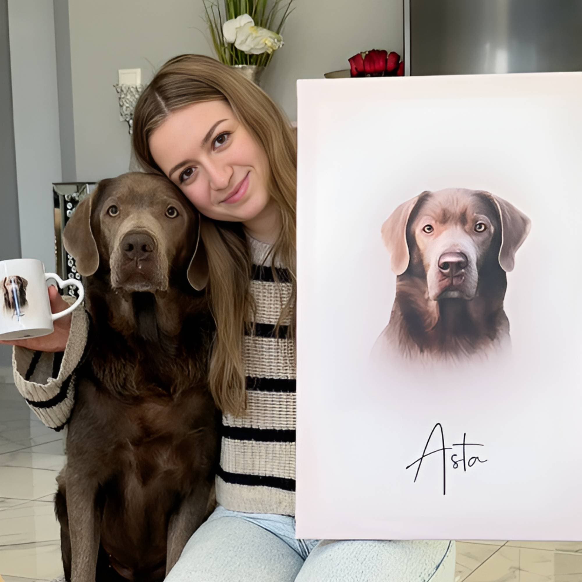 Wasserfarben Portrait