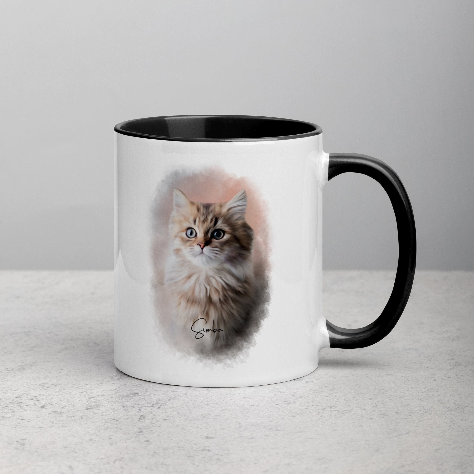 Bunte Aquarell-Tasse