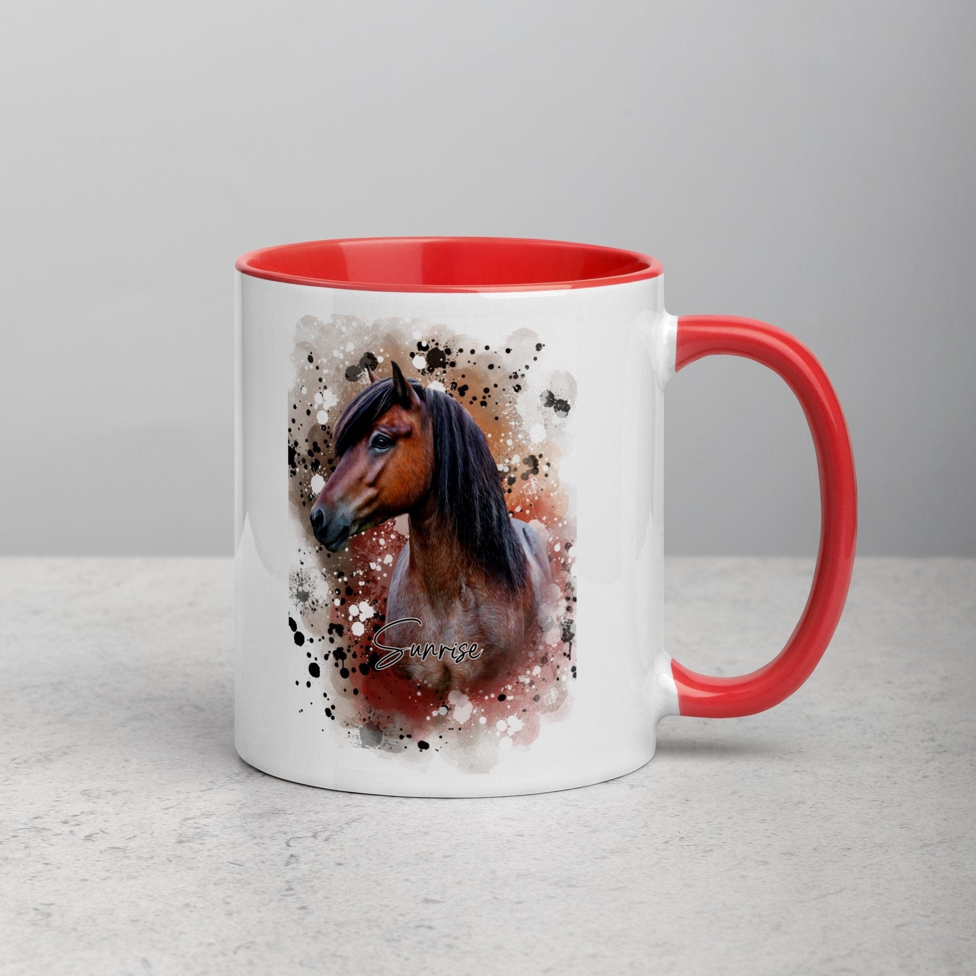 Bunte Wasserfarben-Tasse