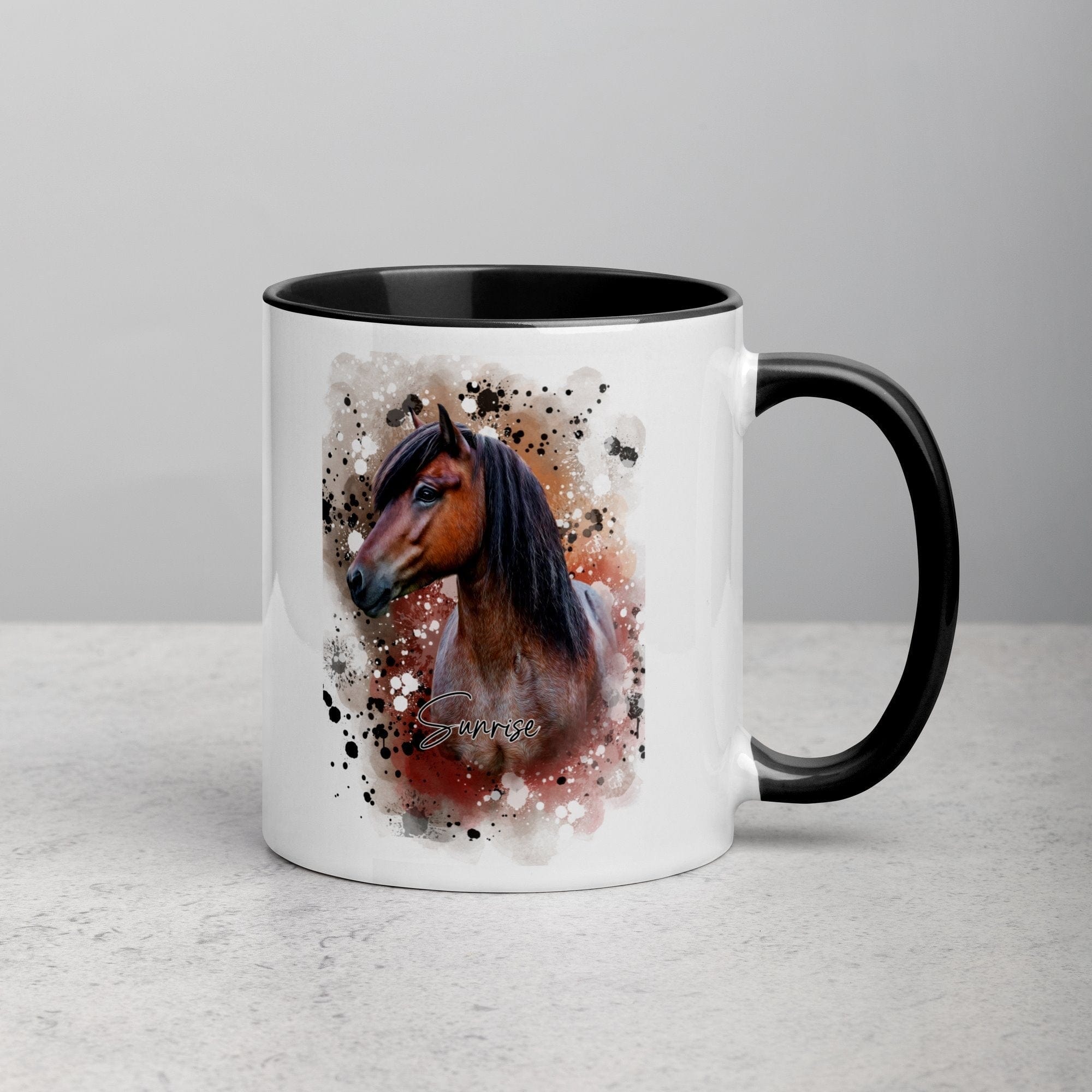 Bunte Wasserfarben-Tasse