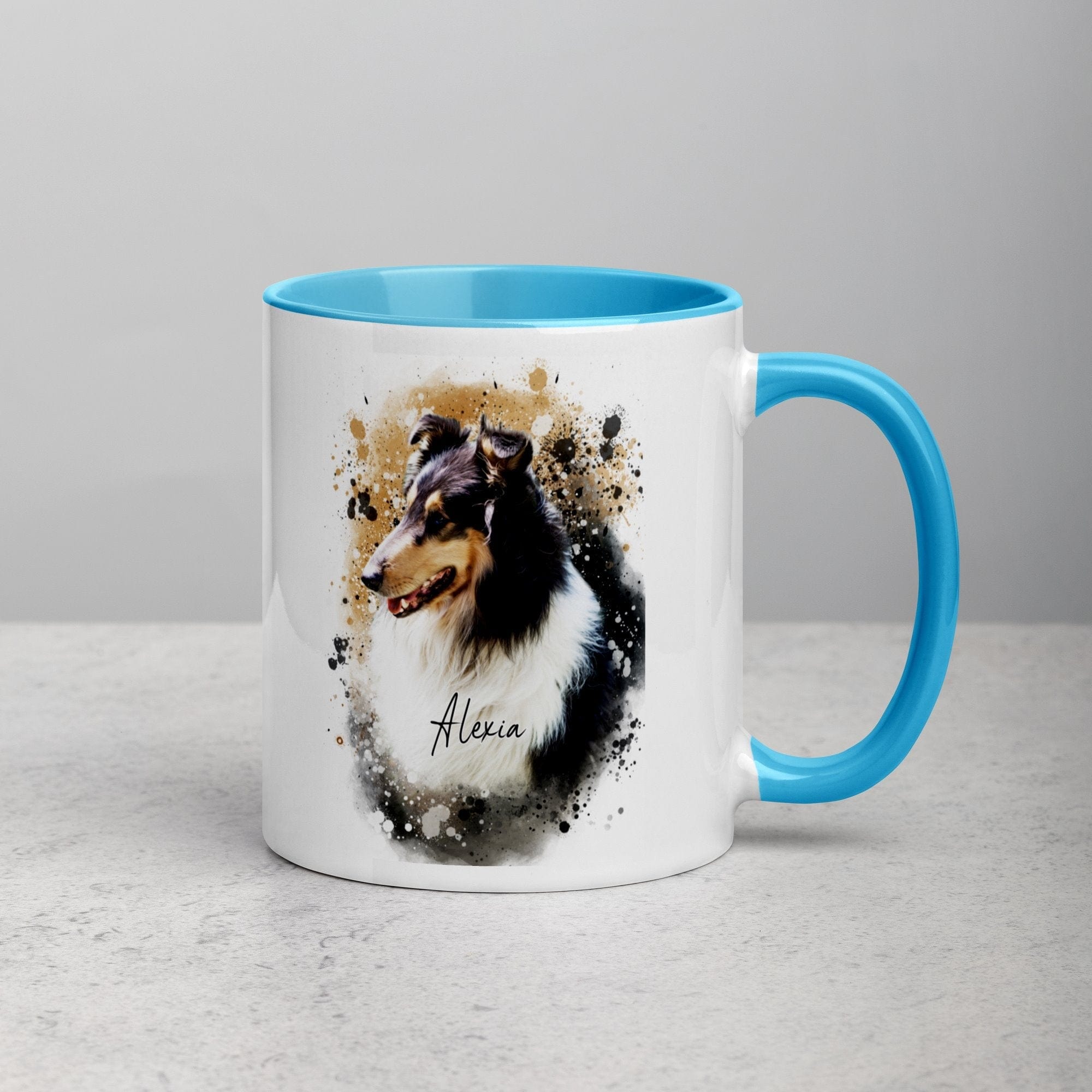 Bunte Wasserfarben-Tasse